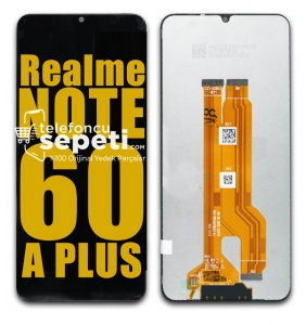 Realme Note 60 Ekran Dokunmatik Siyah Çıtasız A Plus Kalite