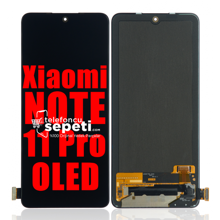 Xiaomi Redmi Note 11 Pro Ekran Dokunmatik Siyah Çıtasız %100 Oled