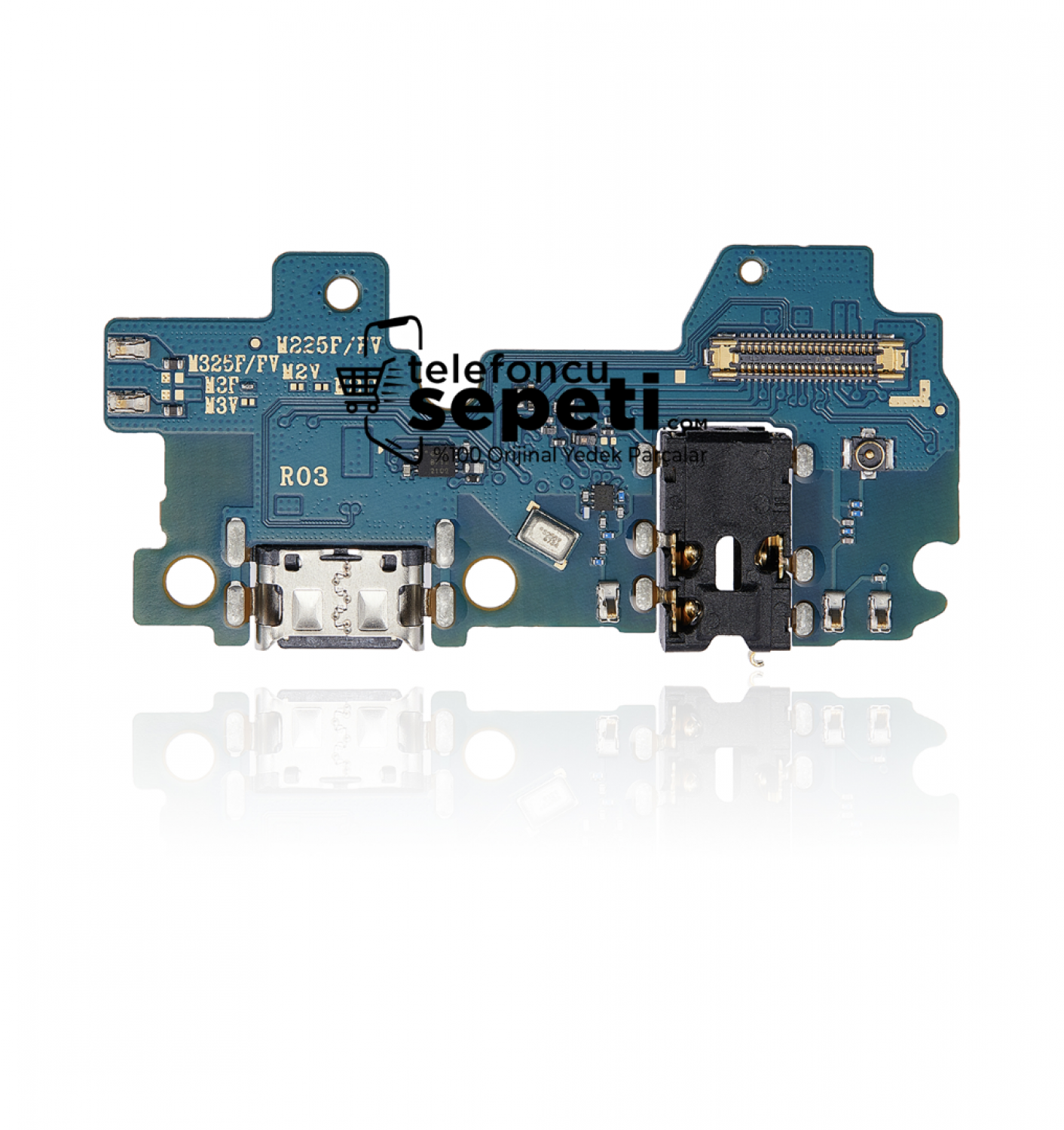Samsung Galaxy M22 M225 Şarj Soketli Mikrofon Bordu %100 Orijinal
