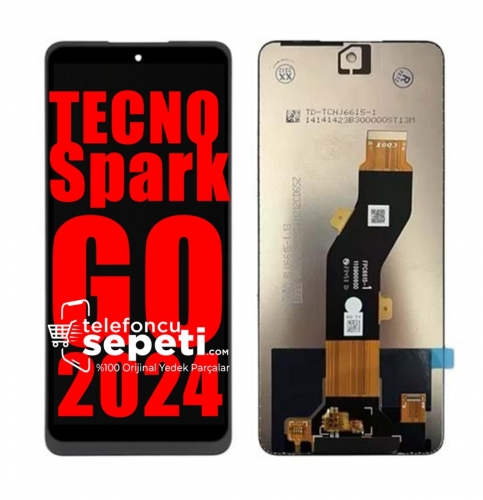 Tecno Spark Go 2024 Ekran Dokunmatik Siyah Çıtasız %100 Orijinal