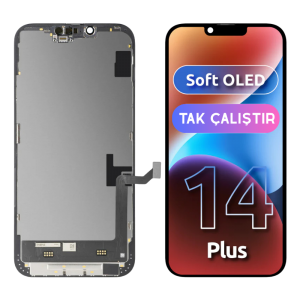 İphone 14 Plus için Soft Oled Ekran Dokunmatik Tak Çalıştır Ekran