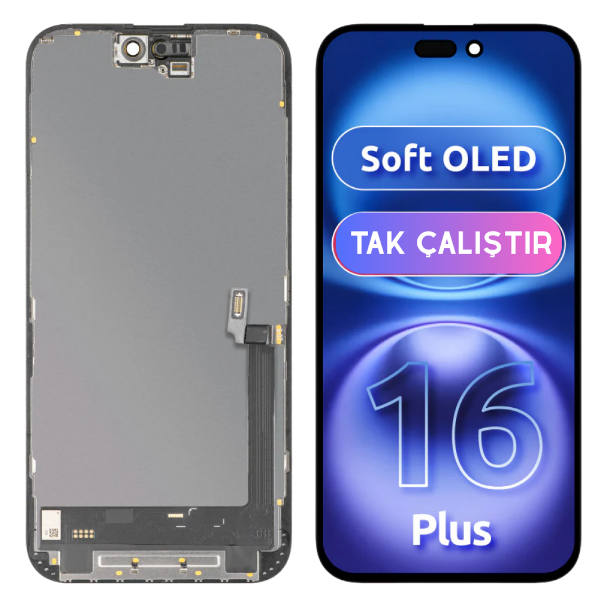 İphone 16 Plus için Soft Oled Ekran Dokunmatik Tak Çalıştır Ürün
