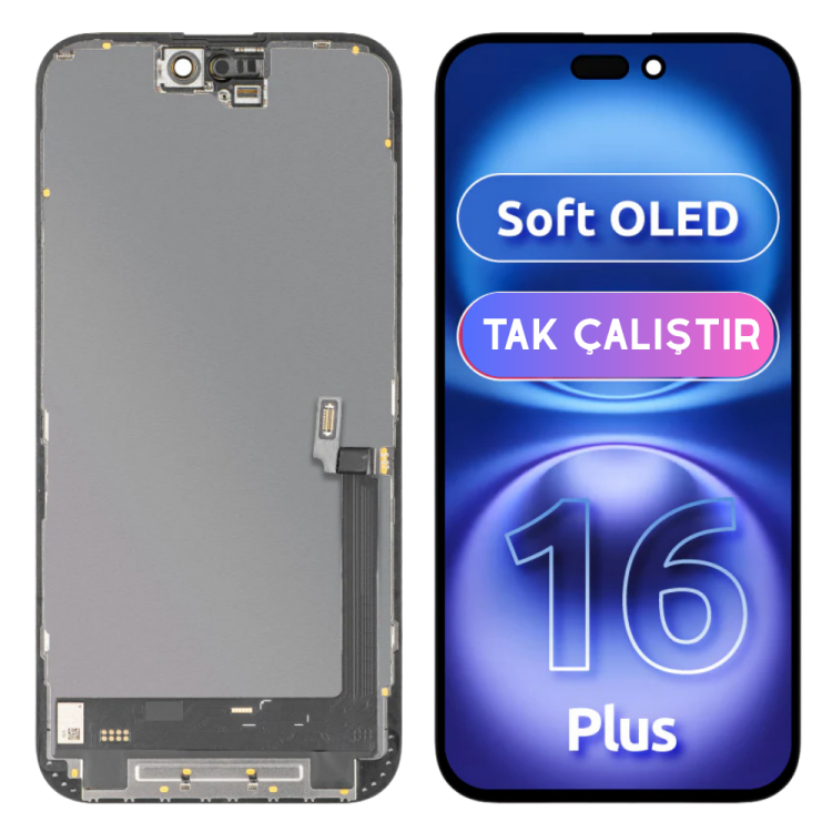 İphone 16 Plus için Soft Oled Ekran Dokunmatik Tak Çalıştır Ürün