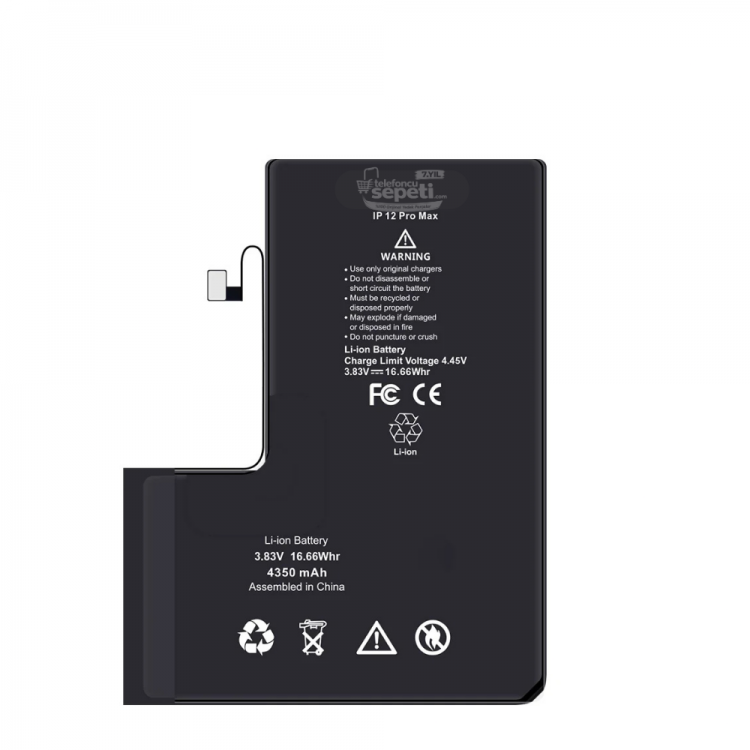 Apple iphone 12 Pro Max Servis Batarya Pil Orijinal Ürün ( Ayarlarda Orijinal Yazar)