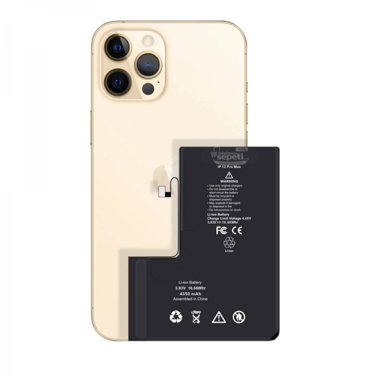 Apple iphone 12 Pro Max Servis Batarya Pil Orijinal Ürün ( Ayarlarda Orijinal Yazar)