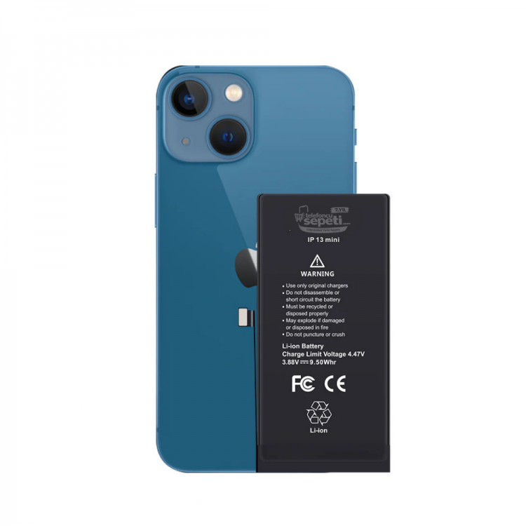 Apple iphone 13 Mini Servis Batarya Pil Orijinal Ürün ( Ayarlarda Orijinal Yazar)