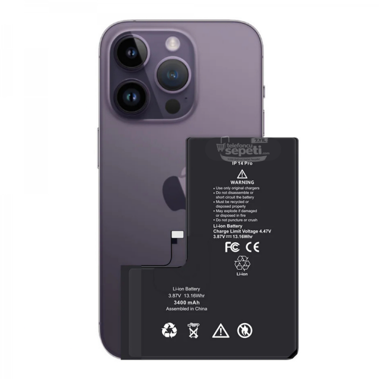 Apple iphone 14 Pro Servis Batarya Pil Orijinal Ürün ( Ayarlarda Orijinal Yazar)