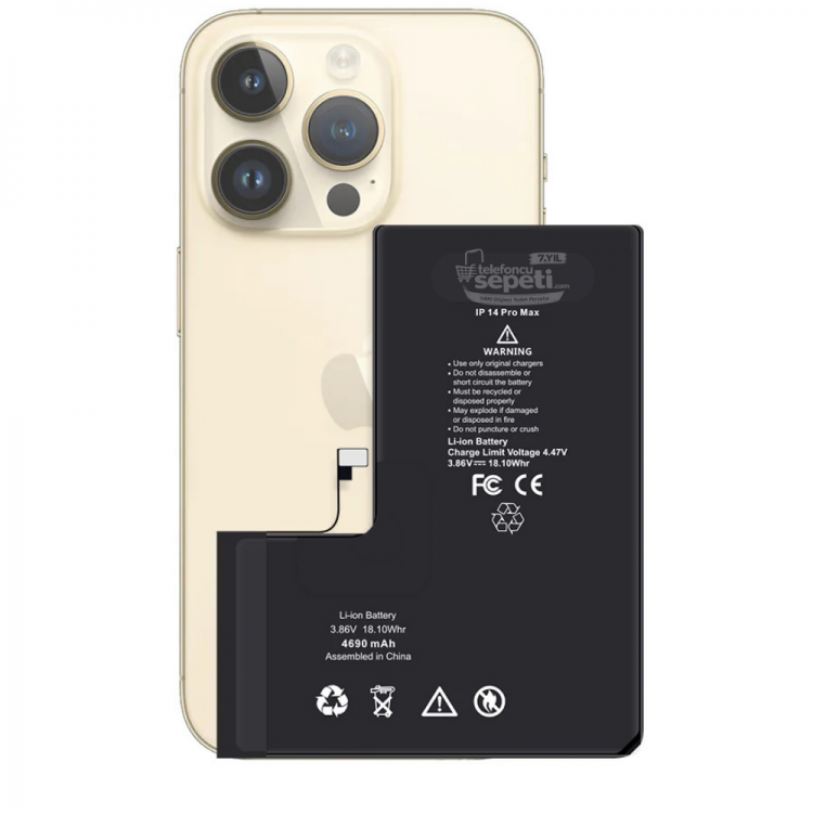 Apple iphone 14 Pro Max Servis Batarya Pil Orijinal Ürün ( Ayarlarda Orijinal Yazar)
