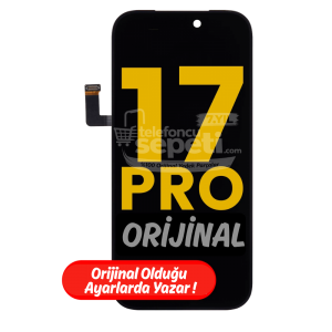 İphone 17 Pro Ekran %100 Orijinal Servis Ürün (Ayarlarda Yazar)