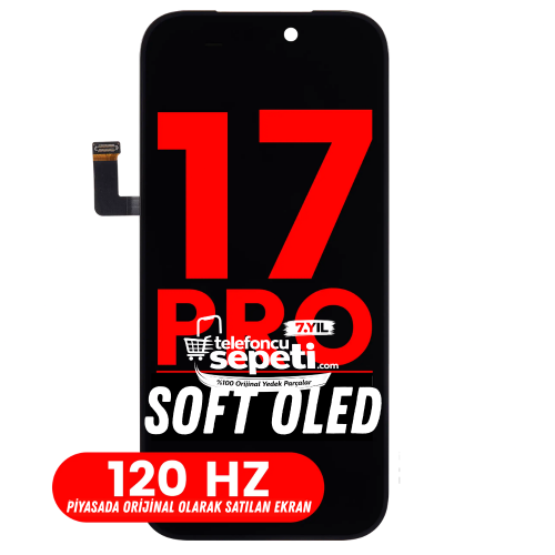 İphone 17 Pro Ekran Dokunmatik Soft Oled 120 HZ Kalite