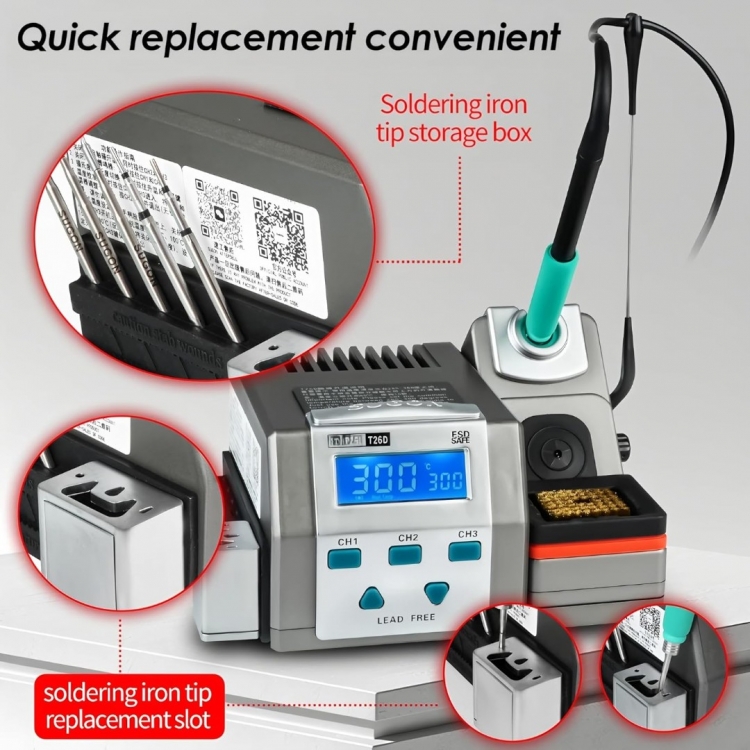 Sugon T26D C210 Lehim Istasyonu 3 Uçlu