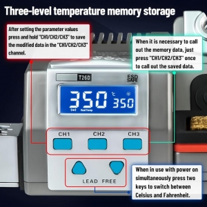 Sugon T26D C210 Lehim Istasyonu 3 Uçlu