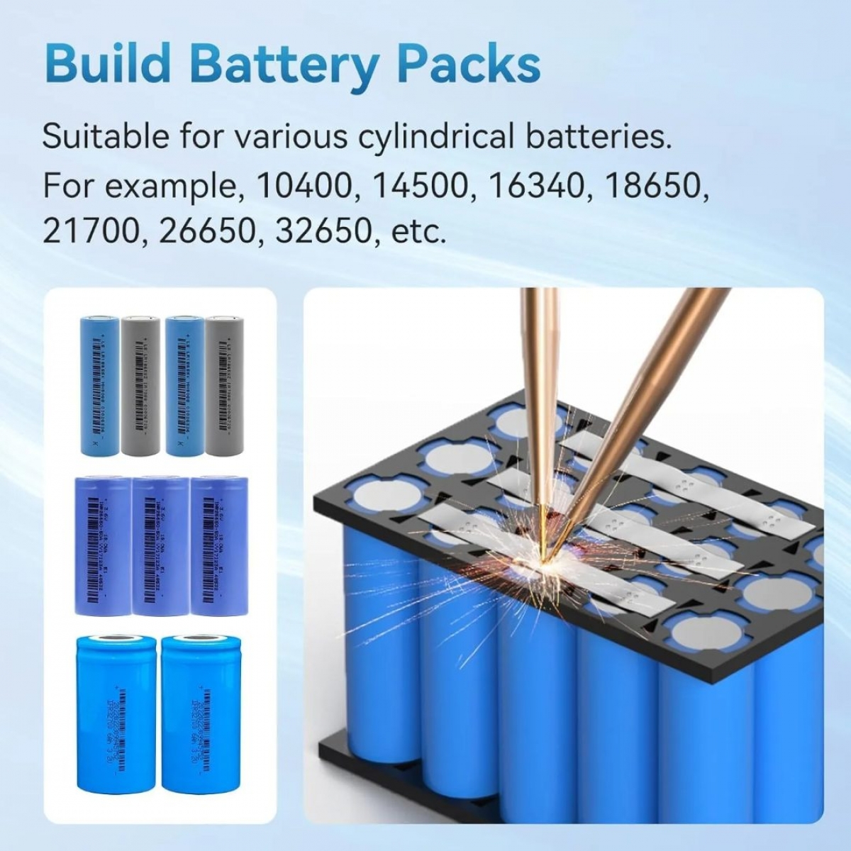 AWithZ U2 7500mAh Yüksek Güçlü Pil Punta Kaynak Makinesi Çift Kol