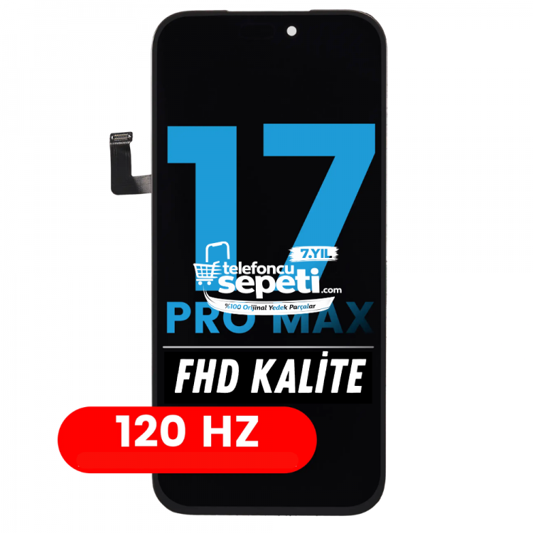 İphone 17 Pro Max Ekran Dokunmatik FHD 120 HZ Kalite