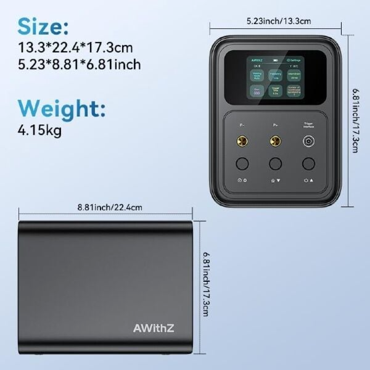 AWithZ P90C 56,8 KW Pil Punta Nokta Kaynak Makinesi