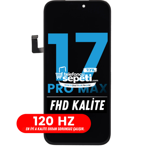 İphone 17 Pro Max Ekran Dokunmatik FHD 120 HZ Kalite