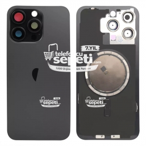 İphone 15 Pro Max Arka Kapak Siyah Titanyum Full Set