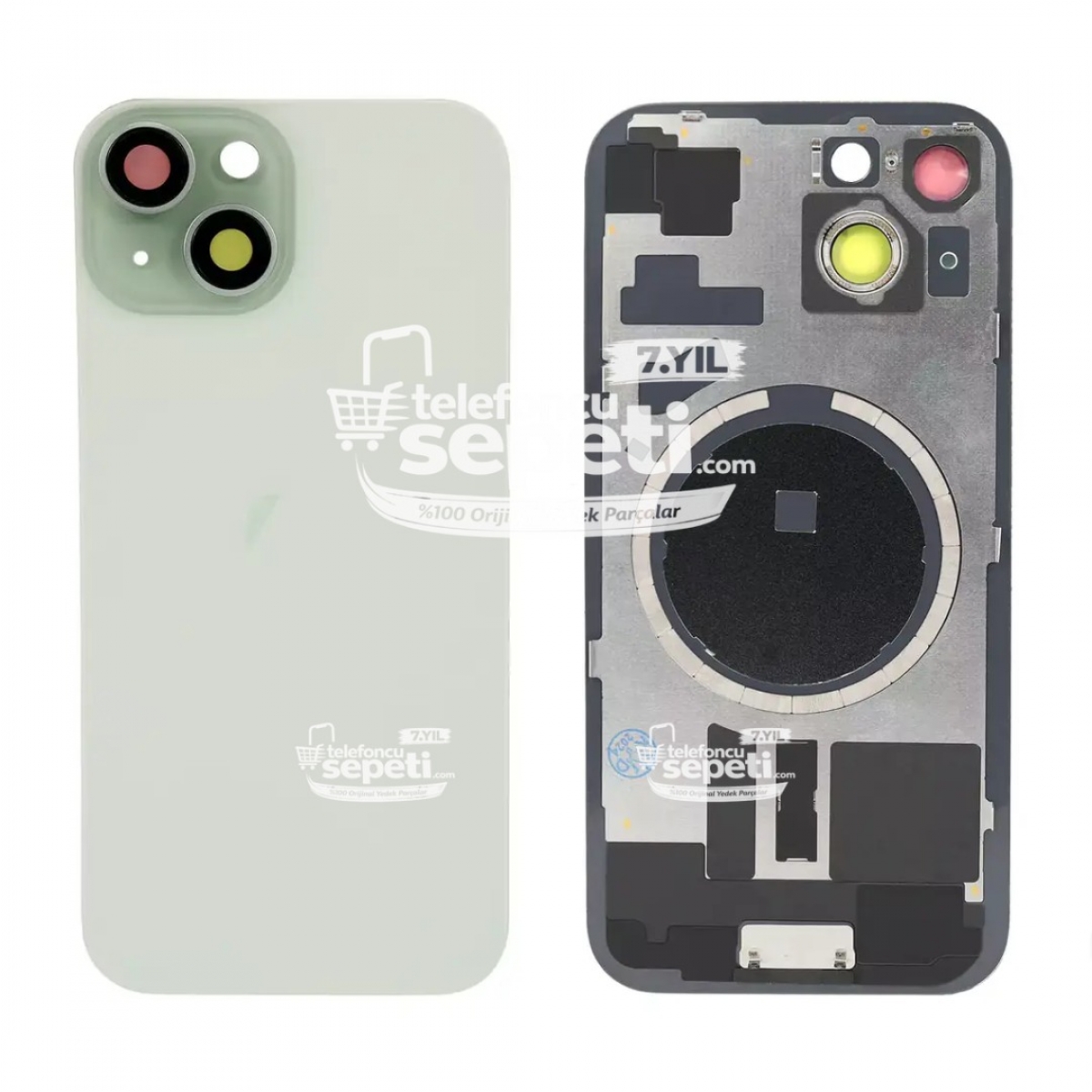 İphone 15 Plus Arka Kapak Yeşil Full Set