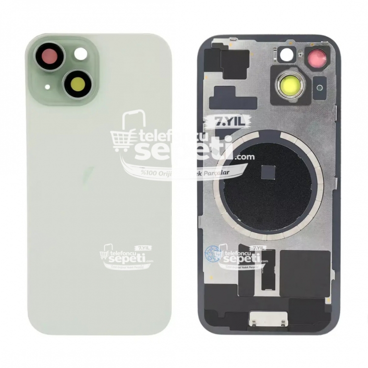 İphone 15 Plus Arka Kapak Yeşil Full Set