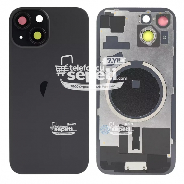 İphone 15 Plus Arka Kapak Siyah Full Set