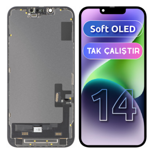 İphone 14 için Soft Oled Ekran Dokunmatik Tak Çalıştır Ekran