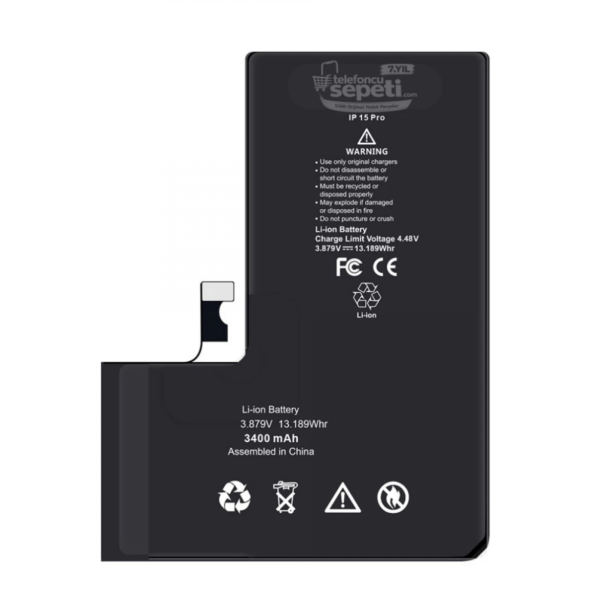 Apple iphone 15 Pro Servis Batarya Pil Orijinal Ürün ( Ayarlarda Orijinal Yazar)