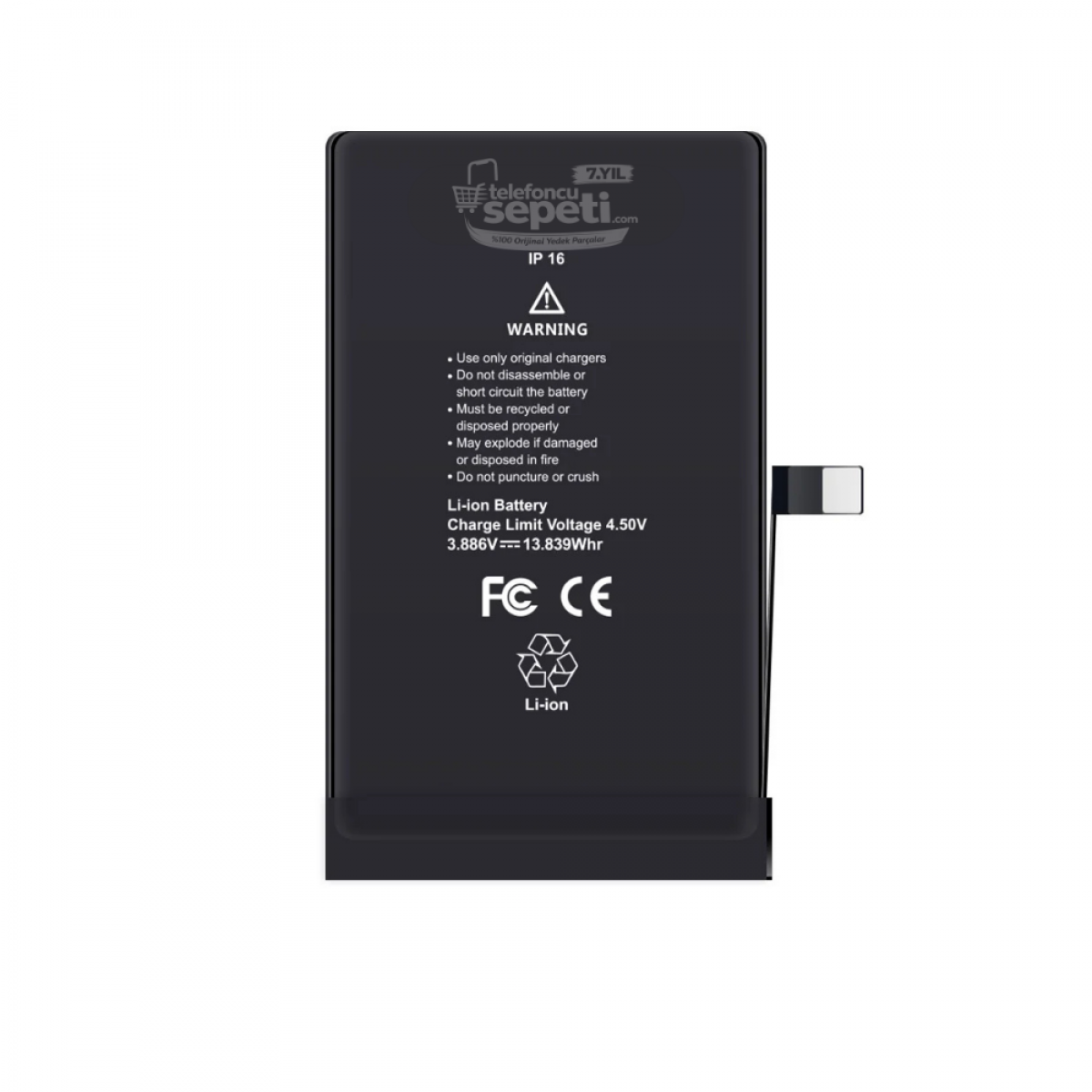 Apple iphone 16 Servis Batarya Pil Orijinal Ürün ( Ayarlarda Orijinal Yazar)