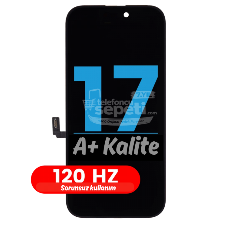 İphone 17 Ekran Dokunmatik A Plus Kalite 120hz (Sorunsun Günlük Kullanım)