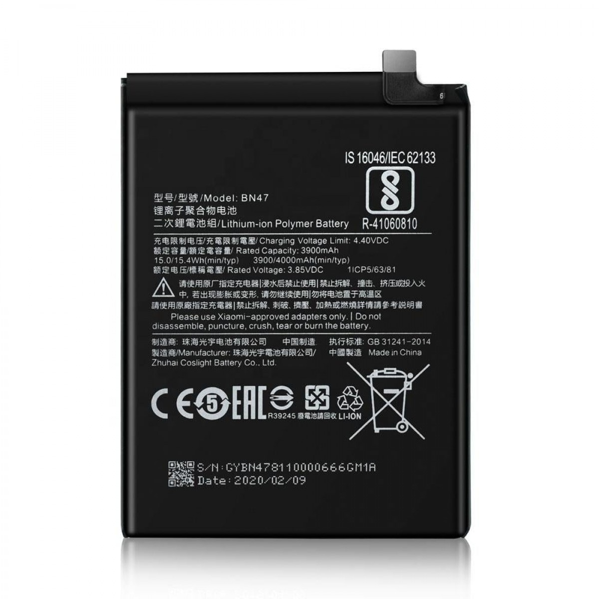 Xiaomi Mİ A2 LİTE Batarya Pil Orjinal Mah Logosuz Ürün BN33