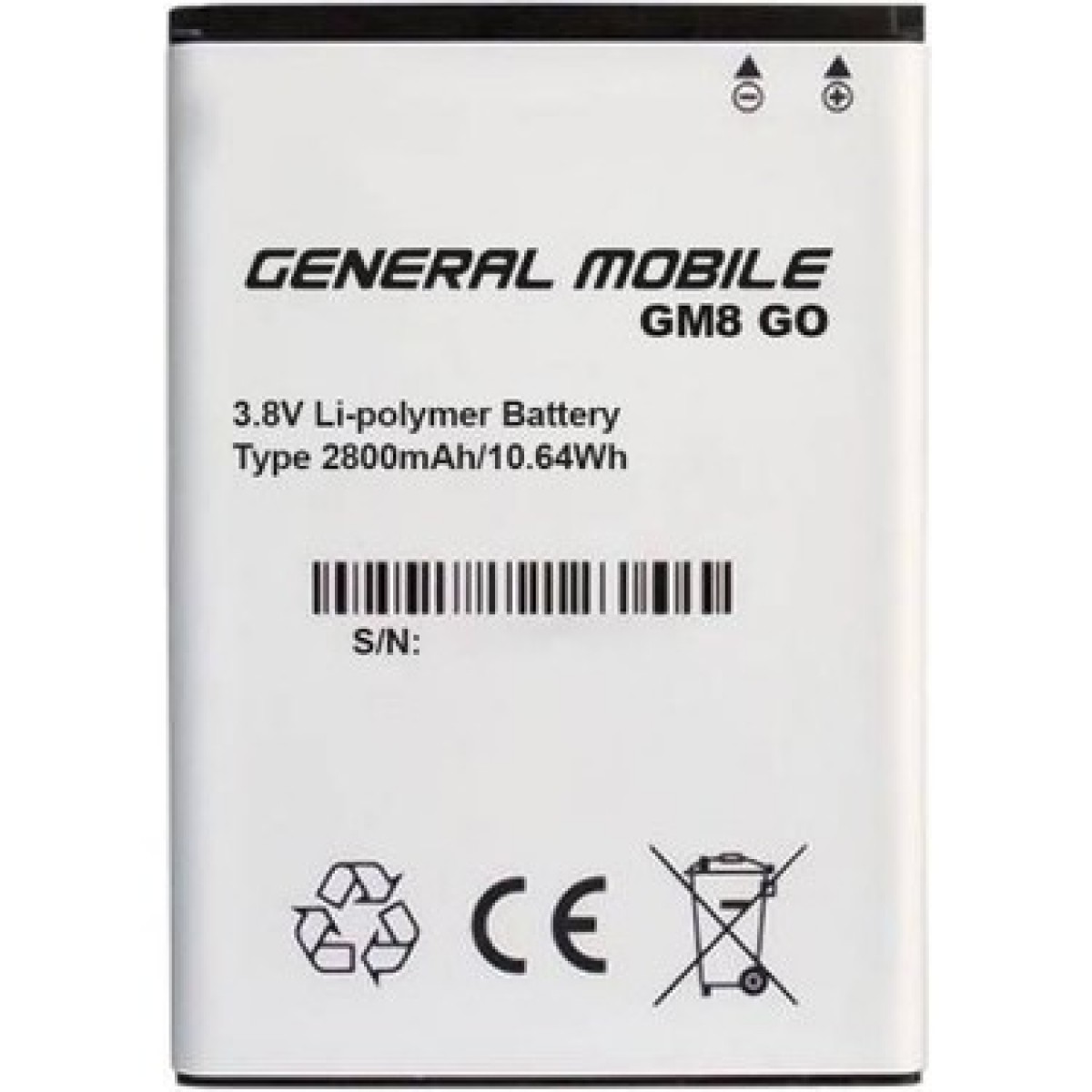 General Mobile GM8 GO Batarya Pil Orjinal Mah Logosuz Ürün