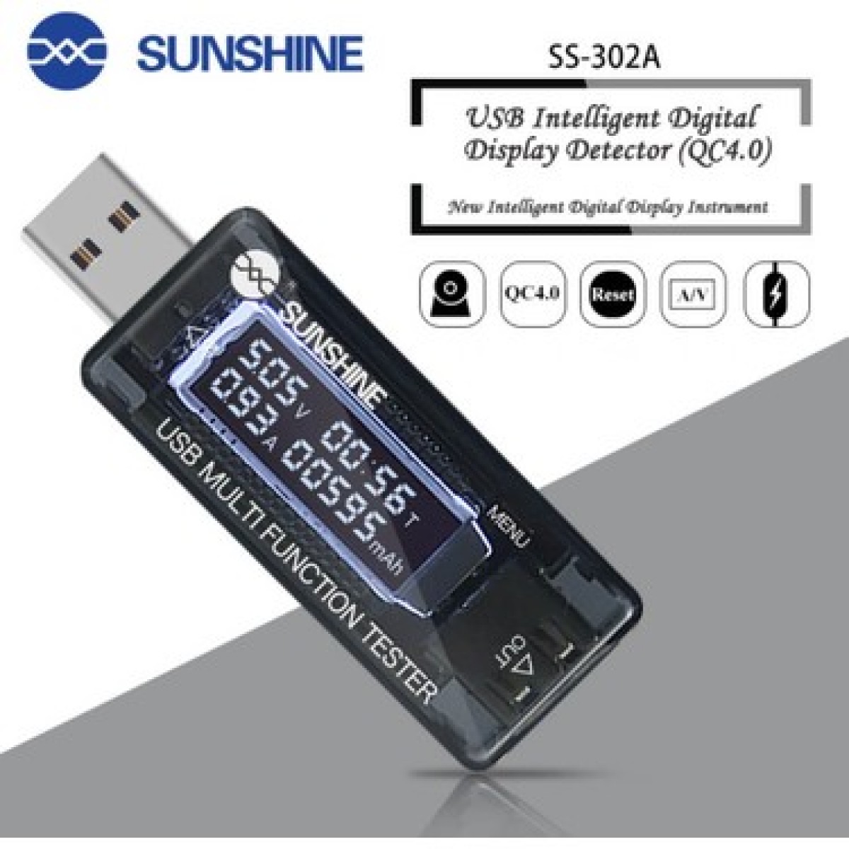 Sunshine Ss-302A Usb Voltaj Ölçücü Sunshine Ss-302A Usb Voltaj Ölçücü