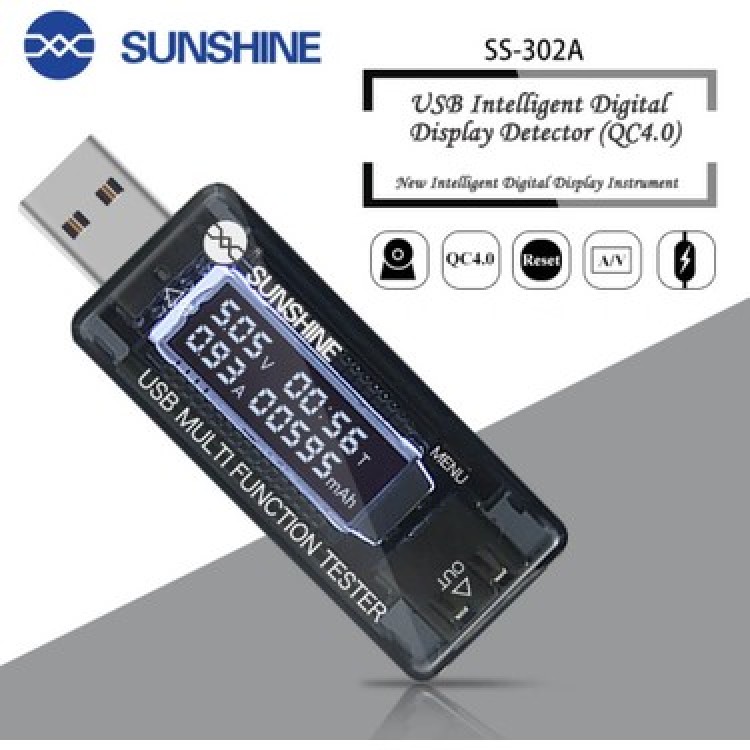 Sunshine Ss-302A Usb Voltaj Ölçücü