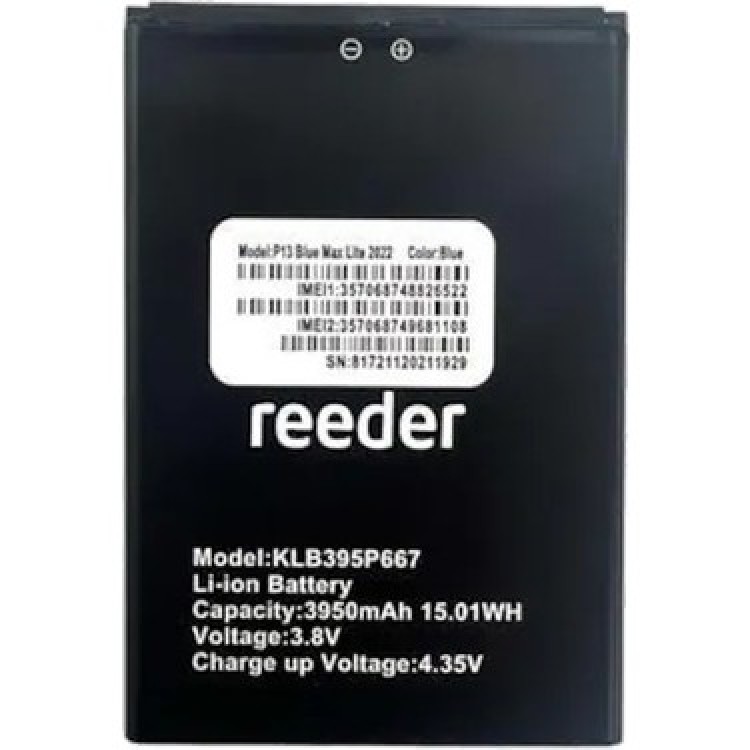 Reeder P13 BLUE MAX PRO LİTE 2022 Batarya Pil Orjinal Mah Logosuz Ürün