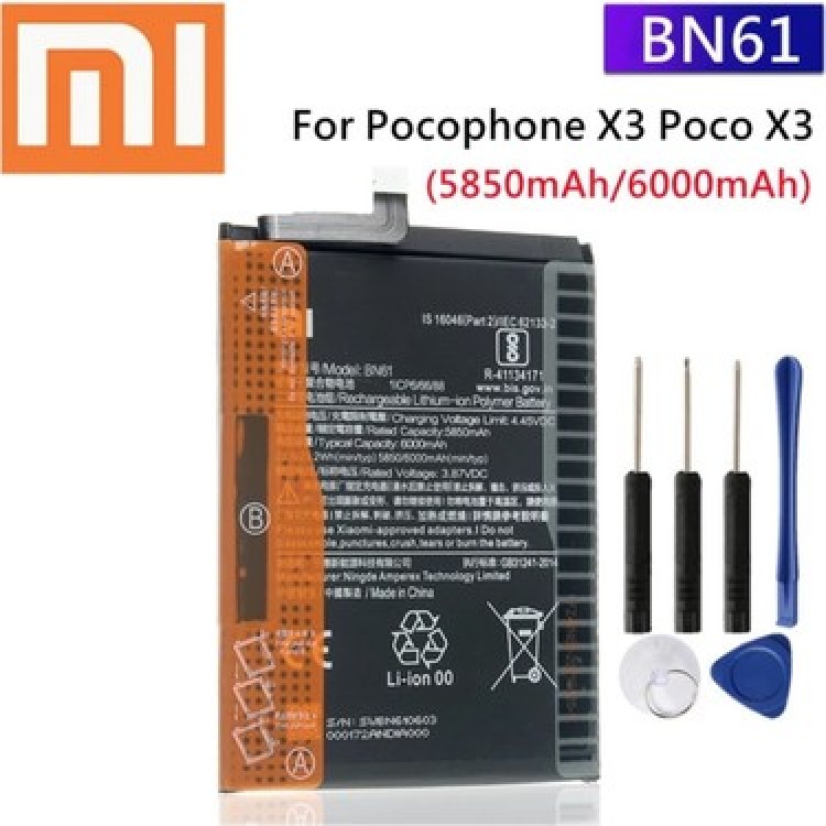 Xiaomi Poco X3 Batarya Pil Orjinal Mah Logosuz Ürün BN61
