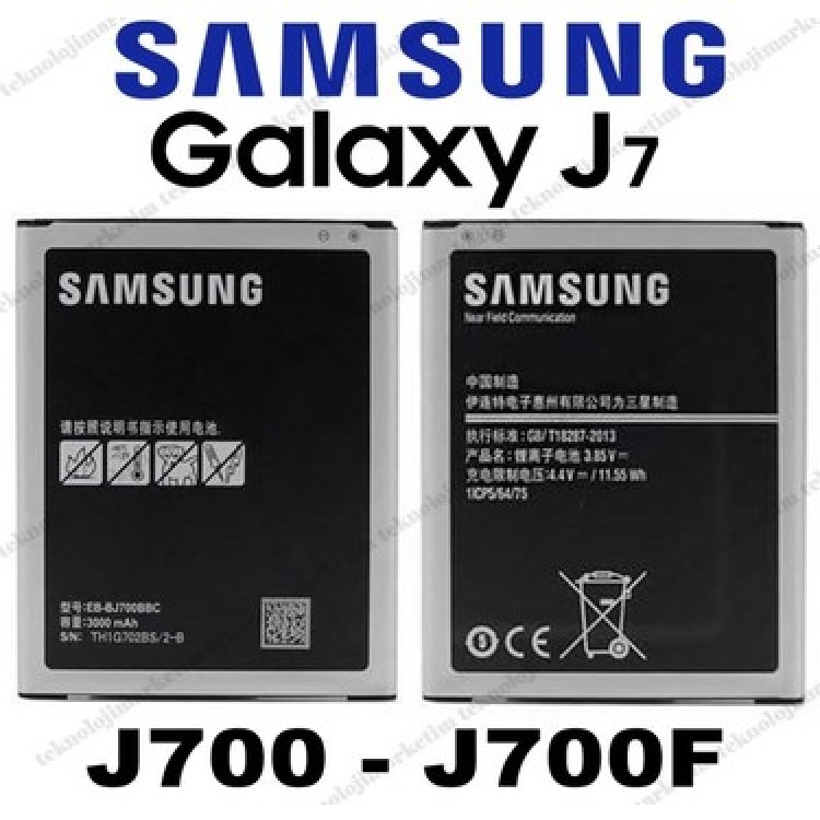 Samsung J7(J700) Batarya Pil Orjinal Mah Logosuz Ürün EB-BJ700ABY