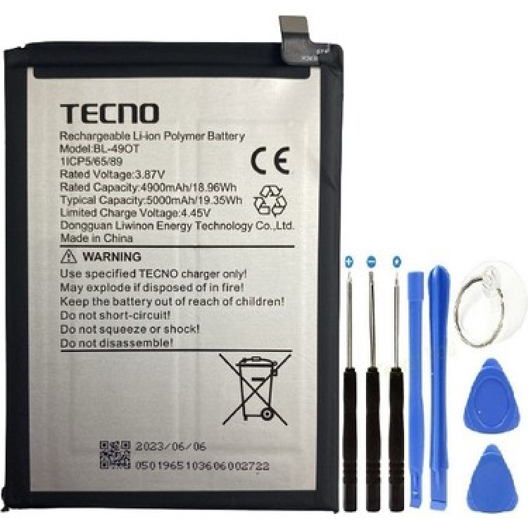 Tecno Camon 20 PRO Batarya Pil Orjinal Mah Logosuz Ürün BL-49OT
