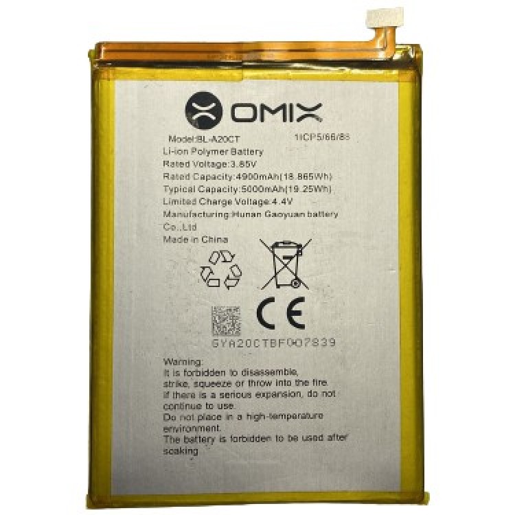 Omix X300 Batarya Pil Orjinal Mah Logosuz Ürün