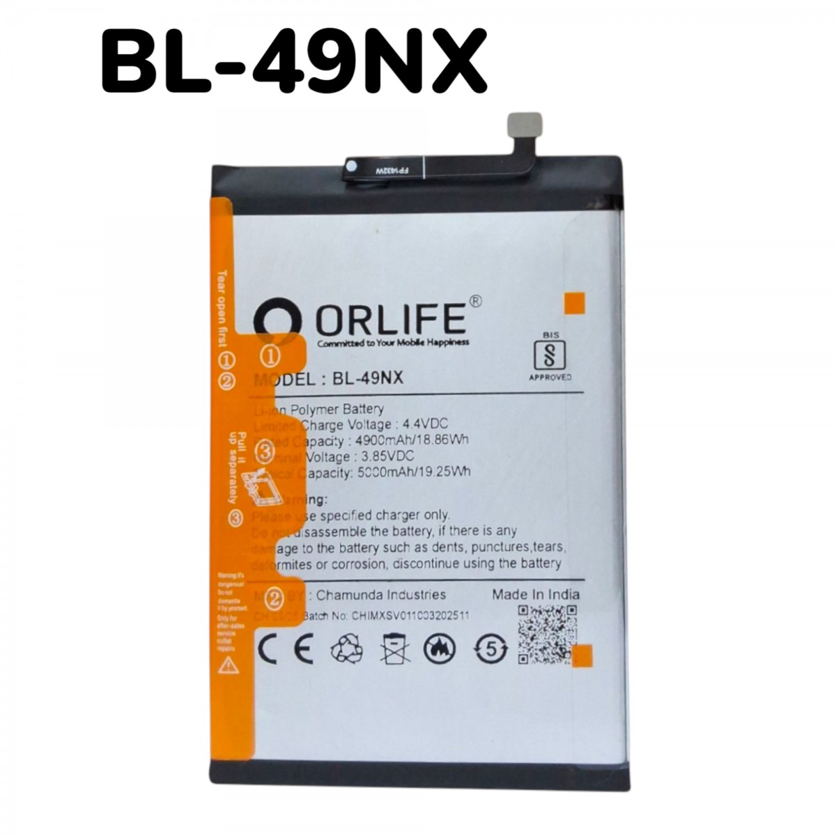 Infinix SMART 7 Batarya Pil Orjinal Mah Logosuz Ürün BL-49NX