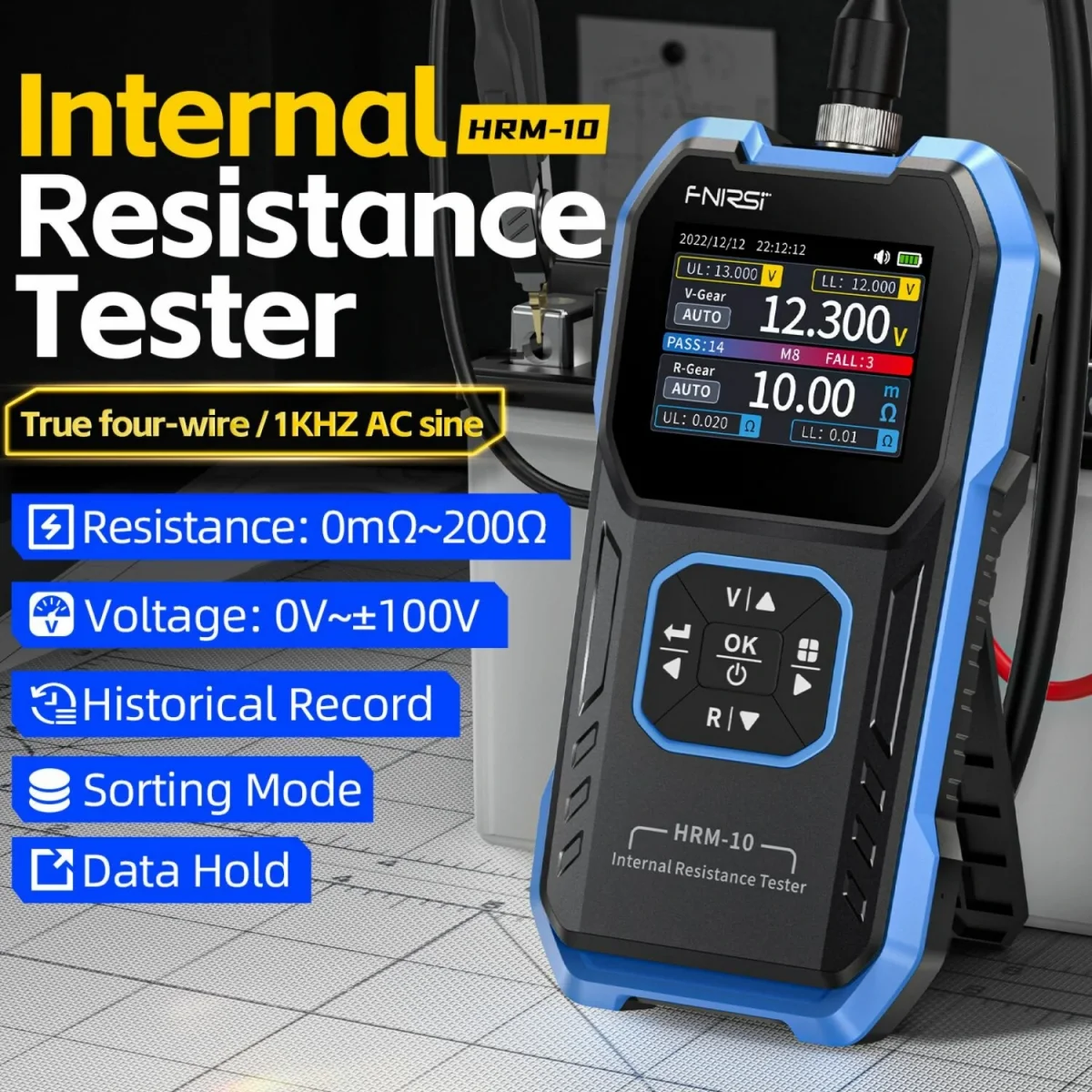 Fnirsi HRM-10 Dahili Direnç Test Cihazı