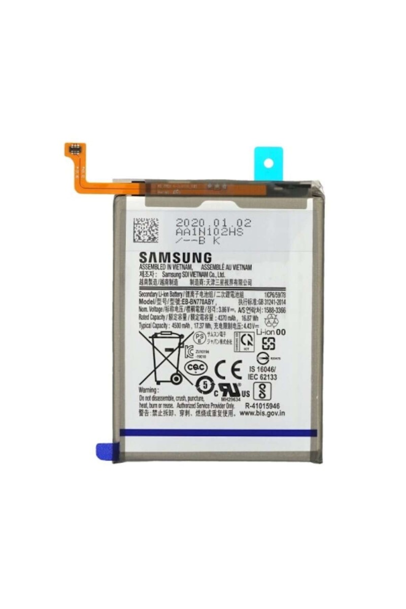Samsung Note 10 LİTE Batarya Pil Orjinal Mah Logosuz Ürün EB-BN770ABY Samsung Note 10 LİTE Batarya Pil Orjinal Mah Logosuz Ürün EB-BN770ABY