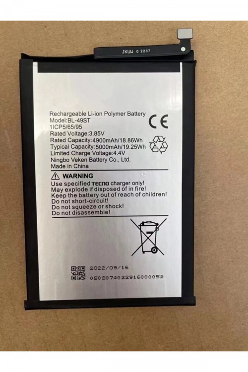 Tecno Spark 10 PRO Batarya Pil Orjinal Mah Logosuz Ürün BL-49ST