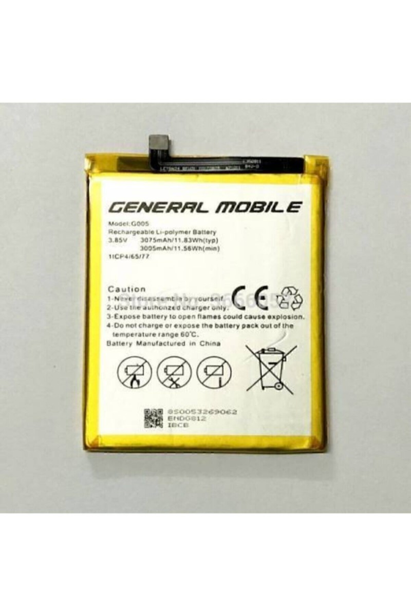 General Mobile GM8 Batarya Pil Orjinal Mah Logosuz Ürün