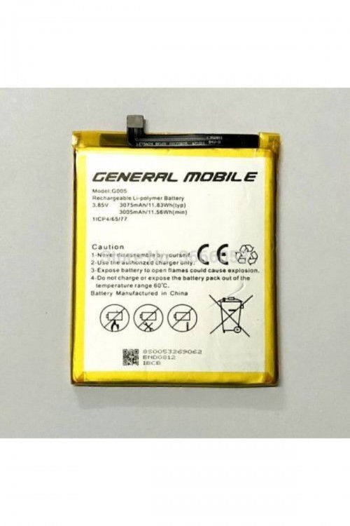 General Mobile GM8 Batarya Pil Orjinal Mah Logosuz Ürün