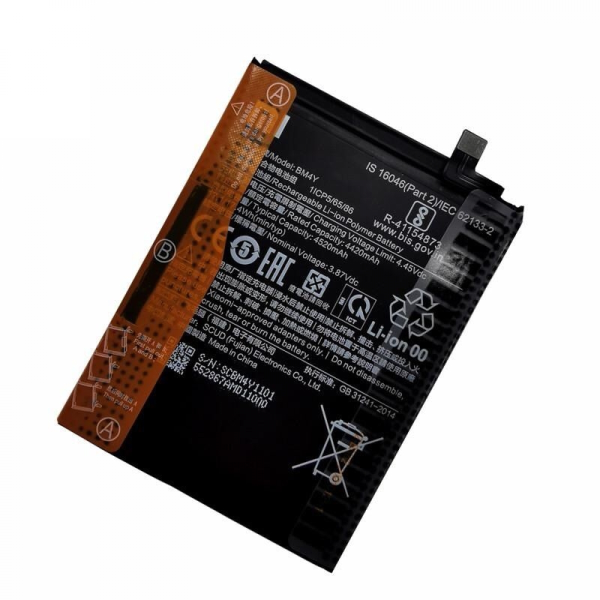 Xiaomi Poco F3 Batarya Pil Orjinal BM4Y