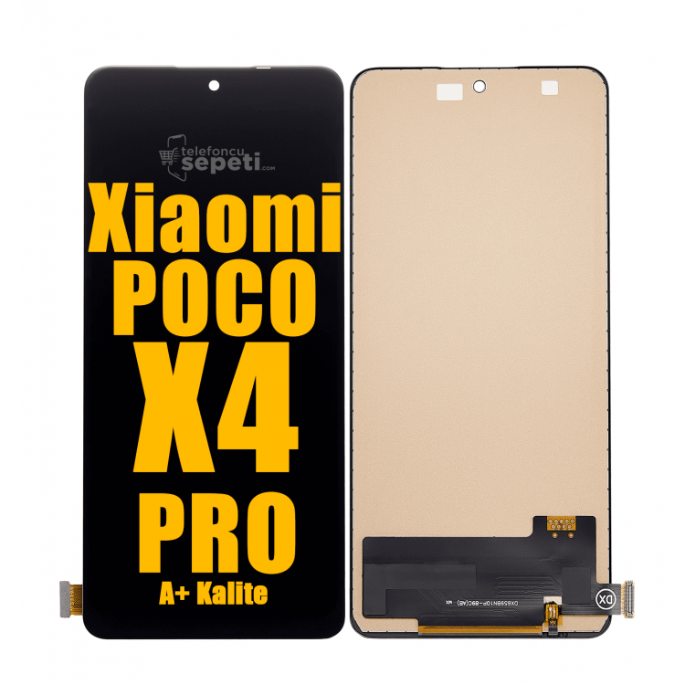 Xiaomi Poco X4 Pro Ekran Dokunmatik Siyah Çıtasız A Plus Kalite