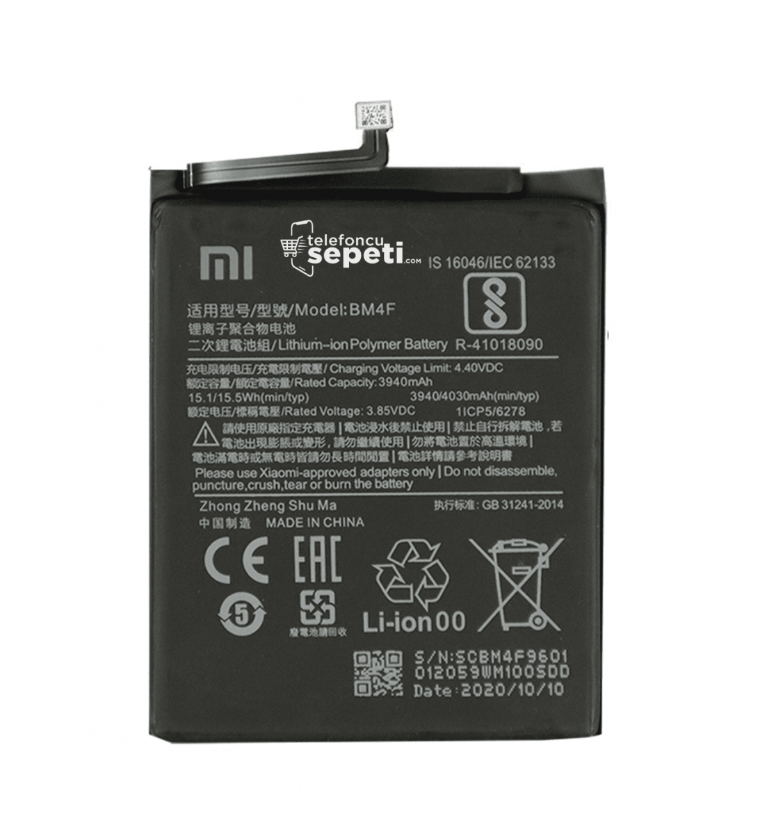 Xiaomi Mi A3 Batarya Pil Orjinal BM4F