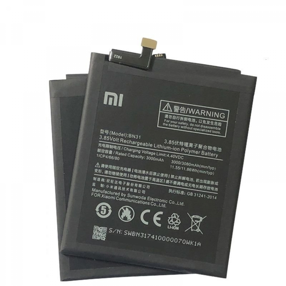 Xiaomi Redmi S2 Batarya Pil Orjinal BN31