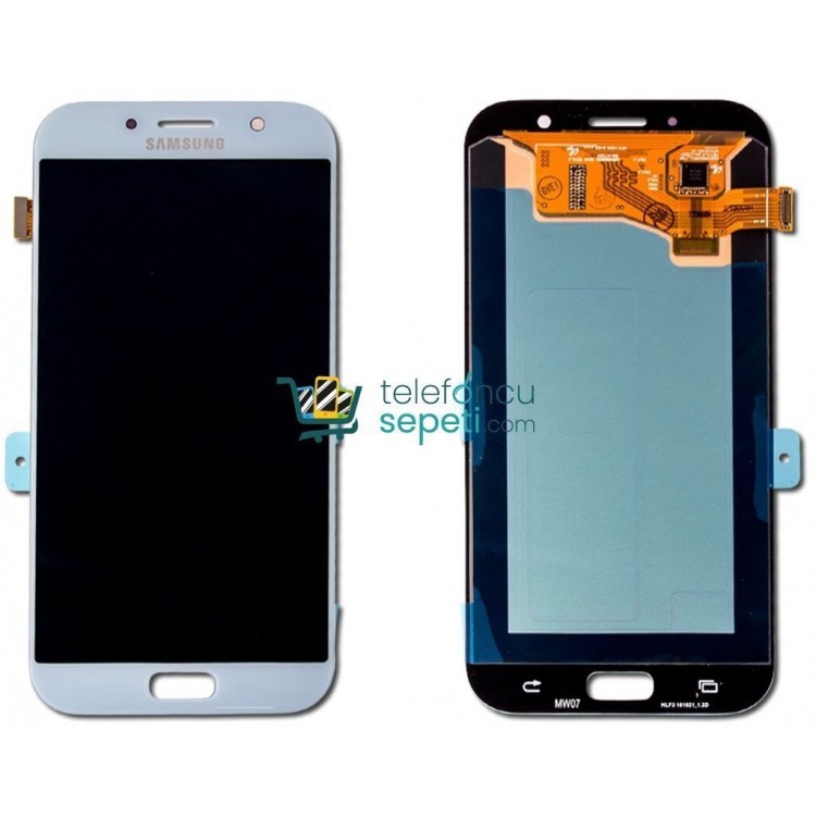 Samsung Galaxy A720 Ekran Dokunmatik Mavi Orjinal Servis