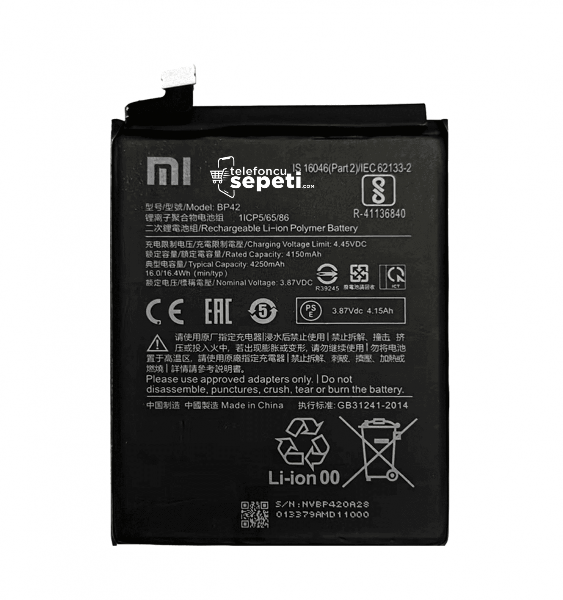 Xiaomi Mi 11 Lite Batarya Pil Orijinal BP42