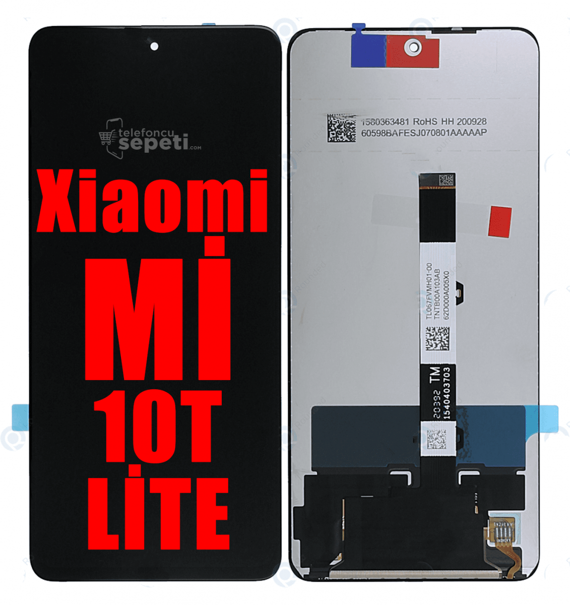 Xiaomi Mi 10t Lite Ekran Dokunmatik Siyah Çıtasız Orijinal